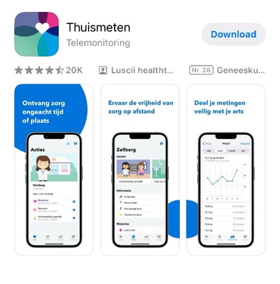 Thuismeten app